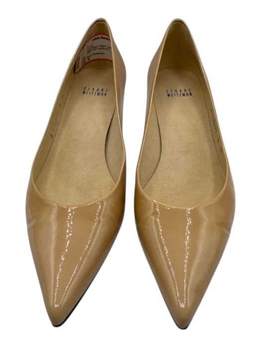 Stuart Weitzman Shoe Size 8 Nude Beige Patent Leather Pointed Toe Pumps Nude Beige / 8
