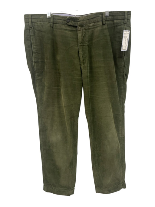 Sid Mashburn Size 38 Green Cotton Cordouroy Khaki Cuff Men's Pants Green / 38