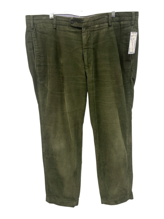 Sid Mashburn Size 38 Green Cotton Cordouroy Khaki Cuff Men's Pants Green / 38