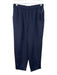Ann Mashburn Size S Navy Blue Elastic Waistband Slim Straight Leg Trouser Pants Navy Blue / S