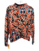 Maeve Size Small Orange, Blue, Black Viscose Blend Long Sleeve Floral Sweater Orange, Blue, Black / Small