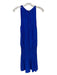 Ramy Brook Size M Cobalt Blue Polyester Sleeveless Elastic Waist high neck Dress Cobalt Blue / M