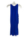 Ramy Brook Size M Cobalt Blue Polyester Sleeveless Elastic Waist high neck Dress Cobalt Blue / M