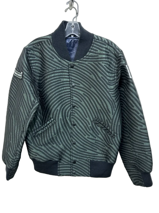 Opening Ceremony Size M Dark Green & Black Polyester Jacquard Stripes Jacket Dark Green & Black / M