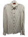 Missoni Size 44 / M Cream jaquard all over logo Long Sleeve Button Down Top Cream / 44 / M