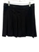 Ganni Size 38 Black Polyester Blend Elastic Waist Logo Pleated Skirt Black / 38