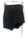 The Attico Size 42 Black Polyester Blend Wrap Mini Skirt Black / 42