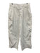 Alexander Wang .T Size 10 White Cotton High Rise Cargo Pockets Logo Pants White / 10