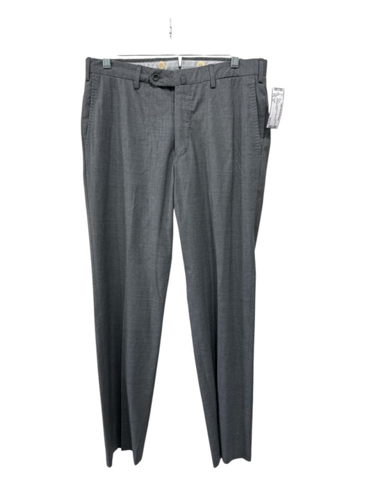 Incotex Size 33 Gray Wool Blend Solid Dress Men's Pants Gray / 33