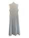 Modesees Size Small White Linen Blend Button Down Sleeveless Midi Dress White / Small
