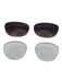 Thierry Colson Clear & Multicolor Acetate Sunglasses Clear & Multicolor