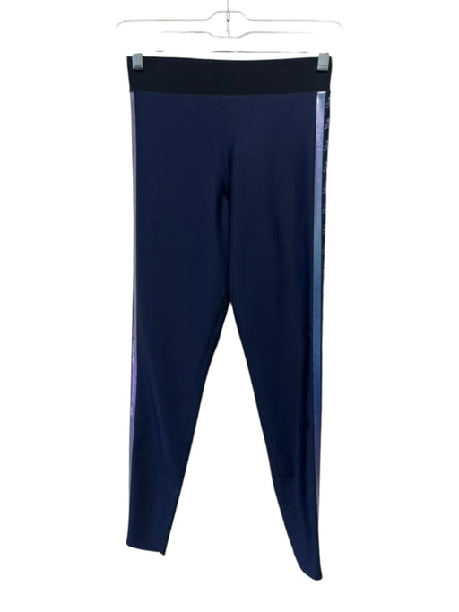 Ultracor Size M Navy Poly Blend Elastic Waist Athletic Leggings Navy / M