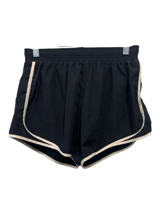 P.E Nation Size S Black Poly Blend Elastic Waist Athletic Shorts Black / S