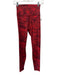 Lululemon Size 4 Red Poly Blend Elastic Waist Athletic Printed Leggings Red / 4