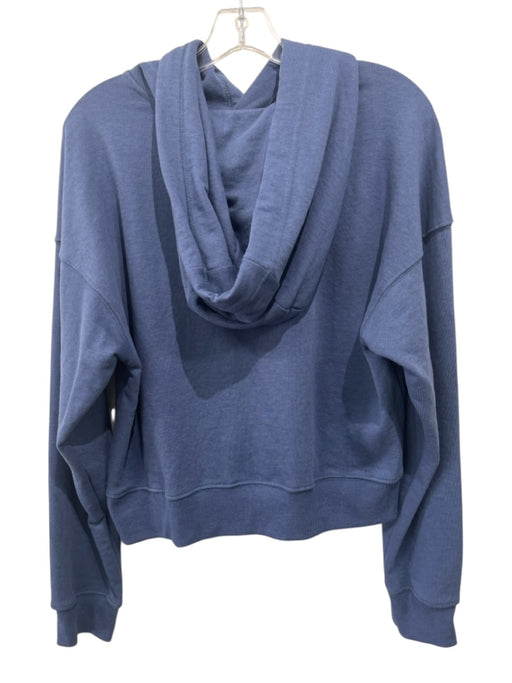 Soulcycle Size L Navy Cotton Blend Kangaroo Pocket Long Sleeve Hooded Jacket Navy / L