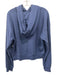 Soulcycle Size L Navy Cotton Blend Kangaroo Pocket Long Sleeve Hooded Jacket Navy / L