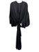 Jen's Pirate Booty Size Est L Black Viscose V Neck Flowy Maxi Lace Detail Dress Black / Est L