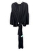 Jen's Pirate Booty Size Est L Black Viscose V Neck Flowy Maxi Lace Detail Dress Black / Est L