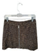 ALLSAINTS Size 4 Brown & Black Vegan Leather Front Zip Animal Print Mini Skirt Brown & Black / 4