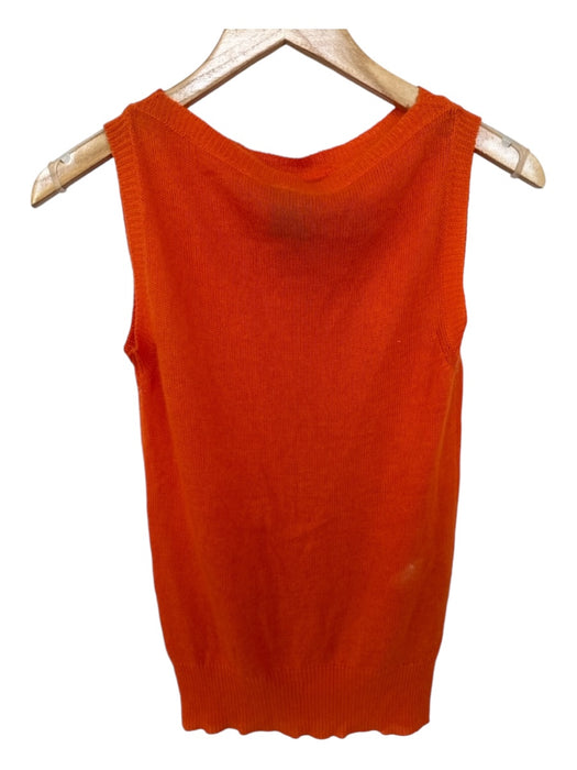 Louis Vuitton Size M Orange Cashmere Blend Sleeveless Knit Sweater Orange / M