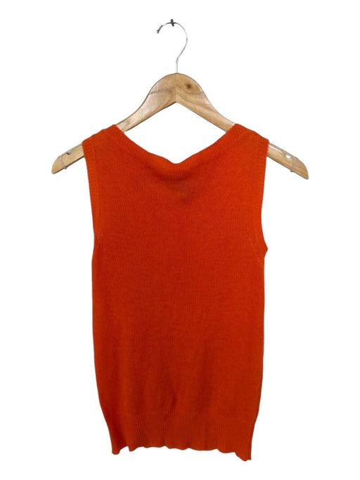 Louis Vuitton Size M Orange Cashmere Blend Sleeveless Knit Sweater Orange / M