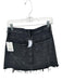 Agolde Size 27 Charcoal Organic Cotton Criss Cross Raw Hem Denim Skirt Charcoal / 27