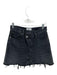 Agolde Size 27 Charcoal Organic Cotton Criss Cross Raw Hem Denim Skirt Charcoal / 27