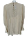 FP One Size XS Cream Long Balloon Sleeve Lace Detail Slip Dress Cream / XS