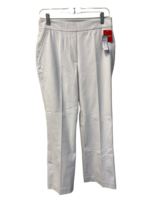 Spanx Size M White Cotton Blend High Rise Stretch Pockets Straight Leg Pants White / M