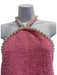 Hyacinth House Size S Pink & White Polyester Tweed Halter Neck Side Zip Dress Pink & White / S