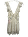 For Love & Lemons Size Est S White Cotton Floral Eyelet Sleeveless Dress White / Est S