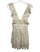 For Love & Lemons Size Est S White Cotton Floral Eyelet Sleeveless Dress White / Est S