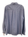 Bugatchi Size Est L White & Blue Cotton All Over Print Men's Long Sleeve Shirt White & Blue / Est L
