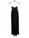 Gilner Farrar Size Small Black Silk Strapless Shirred Wide Leg Jumpsuit Black / Small
