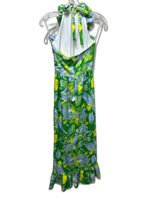 CK Bradley Size XS Green, Blue, White Polyester floral print Sleeveless Dress Green, Blue, White / XS