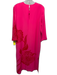 Trina Turk Size 2 Pink & Red Polyester floral print Leg Slit Long Sleeve Dress Pink & Red / 2