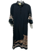 Isla Payal Size XS Black, Brown, Multi Cotton Abstract Print Leg slits Dress Black, Brown, Multi / XS