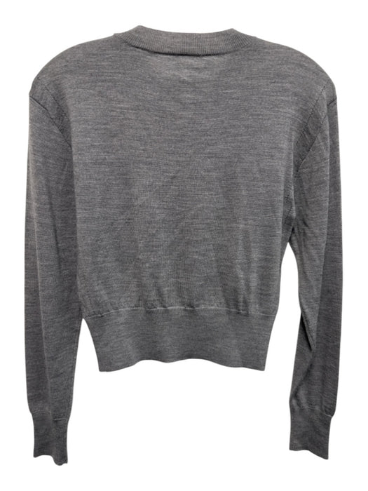 A Piece Apart Size XS Grey Wool Long Sleeve Heathered Top Grey / XS