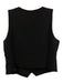 J Crew Size 4 Black Polyester Blend Sleeveless Button Front Princess Seams Top Black / 4