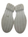 JW Anderson Shoe Size 4 Ivory White Leather & Canvas Round Toe Logo Sneakers Ivory White / 4