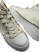 JW Anderson Shoe Size 4 Ivory White Leather & Canvas Round Toe Logo Sneakers Ivory White / 4