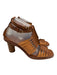 Ulla Johnson Shoe Size 41 Brown Leather Square Toe Caged Ankle Wrap Sandals Brown / 41