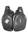 Chloe Shoe Size 41 Black & Gold Leather Square Toe Studded Ankle Strap Flats Black & Gold / 41