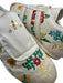 Adidas Shoe Size 10 Cream & Multi Satin Round Toe Floral Striped Sneakers Cream & Multi / 10
