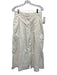 COS Size 6 White Cotton Pleat Detail Wide Leg Pants White / 6