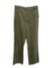 Anine Bing Size M Green Cotton tonal stripe Patch Pocket Wide Leg Pants Green / M