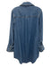 COS Size 4 Medium Wash Cotton Blend Denim Snap Button Long Sleeve Dress Medium Wash / 4