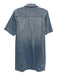 Ramy Brook Size S Light Wash Cotton Blend Quarter Zip circle zip Dress Light Wash / S