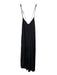 COS Size XS Black Modal Blend Tie Back V Neck Wide Leg Jumpsuit Black / XS