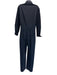 TELA Size S Navy Blue Polyester & Wool Blend Pleat Detail Button Front Jumpsuit Navy Blue / S